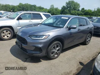 2023 Honda HR-V EX-L with VIN 3CZRZ2H70PM709023, listed as a Copart auction lot 60941285 with 24,218 mi miles and Salvage title. Bid and sale history available at DreamBid. Image 1.