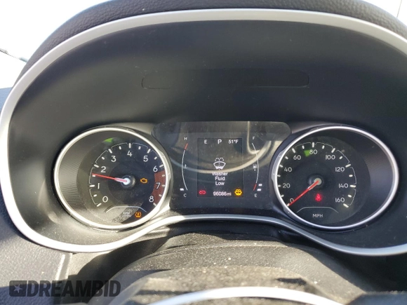 2017 Jeep Compass Sport with VIN 3C4NJCAB6HT647621, listed as a Copart auction lot 80497284 with 96,086 mi miles and Salvage Title. Bid and sale history available at carsss.com. Image 9.