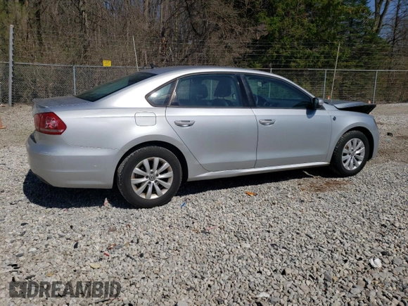 2013 Volkswagen Passat Wolfsburg Edition with VIN 1VWAP7A37DC133728, listed as a Copart auction lot 51570485 with 190,876 mi miles and Salvage Title. Bid and sale history available at carsss.com. Image 3.
