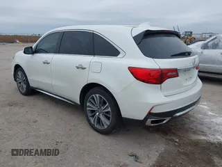 2017 Acura MDX w/Technology Pkg with VIN 5FRYD4H55HB022084, listed as a IAAI auction lot 41585958 with 57,458 mi miles. Bid and sale history available at carsss.com. Image 3.