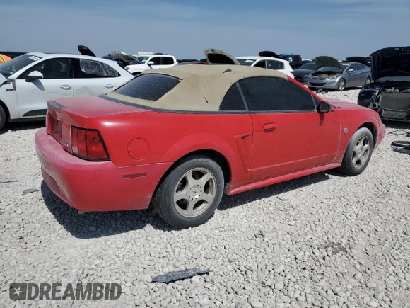 2004 Ford Mustang Deluxe with VIN 1FAFP44674F211829, listed as a Copart auction lot 49388445 with 107,427 mi miles and Salvage Title. Bid and sale history available at carsss.com. Image 3.