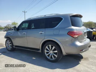 2012 Infiniti QX56 7-passenger with VIN JN8AZ2NE2C9015890, listed as a Copart auction lot 52685655 with 159,226 mi miles and Salvage title. Bid and sale history available at DreamBid. Image 2.