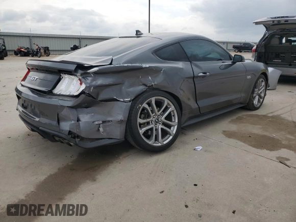 2023 Ford Mustang GT with VIN 1FA6P8CFXP5304962, listed as a Copart auction lot 54947875 with 12,317 mi miles and Salvage title. Bid and sale history available at DreamBid. Image 3.