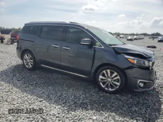 2017 Kia Sedona SX-L with VIN KNDME5C12H6278055, listed as a Copart auction lot 52092425 with 140,041 mi miles and Salvage Title. Bid and sale history available at carsss.com. Image 4.