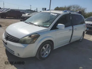 2008 Nissan Quest with VIN 5N1BV28U88N105280, listed as a Copart auction lot 75277664 with 168,724 mi miles and Salvage Title. Bid and sale history available at carsss.com. Image 1.