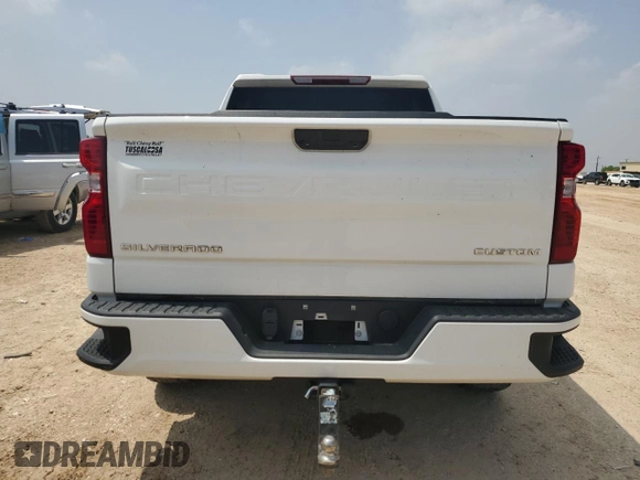 2022 Chevrolet Silverado 1500 Custom with VIN 1GCPDBEK5NZ569941, listed as a Copart auction lot 51241085 with 17,191 mi miles and Salvage Title. Bid and sale history available at carsss.com. Image 6.