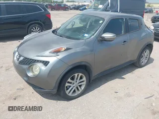 2015 Nissan Juke S with VIN JN8AF5MRXFT507850, listed as a IAAI auction lot 42451267 with 124,891 mi miles and . Bid and sale history available at DreamBid. Image 2.