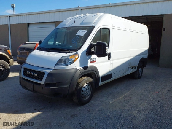 2021 Ram ProMaster Cargo Van with VIN 3C6LRVDG8ME589665, listed as a IAAI auction lot 41974409 with 61,326 mi miles. Bid and sale history available at carsss.com. Image 17.
