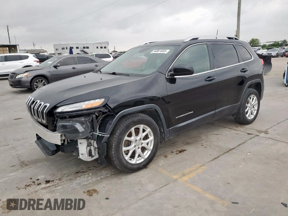 2017 Jeep Cherokee Latitude with VIN 1C4PJLCB1HW650961, listed as a Copart auction lot 54861855 with 117,799 mi miles and Salvage Title. Bid and sale history available at carsss.com. Image 1.