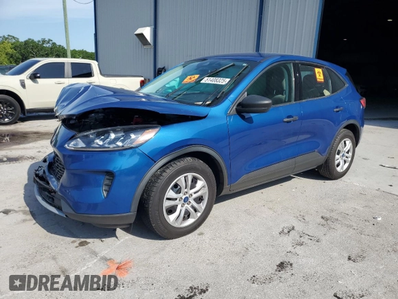 2022 Ford Escape S with VIN 1FMCU0F69NUB18377, listed as a Copart auction lot 51408325 with 52,543 mi miles and Non repairable. Bid and sale history available at DreamBid. Image 1.