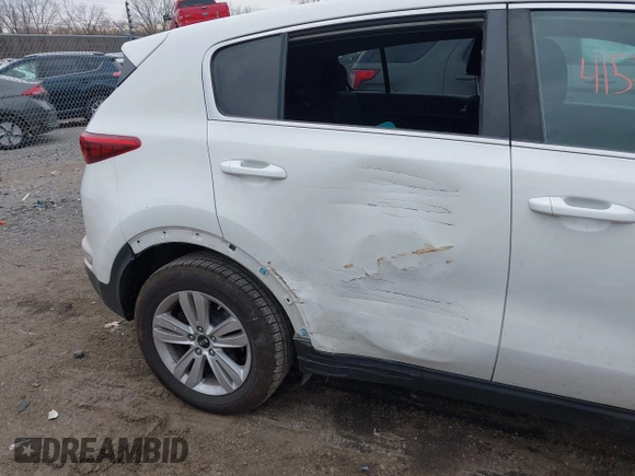 2018 Kia Sportage LX with VIN KNDPM3AC4J7315826, listed as a IAAI auction lot 41521362 with 130,628 mi miles and . Bid and sale history available at DreamBid. Image 6.