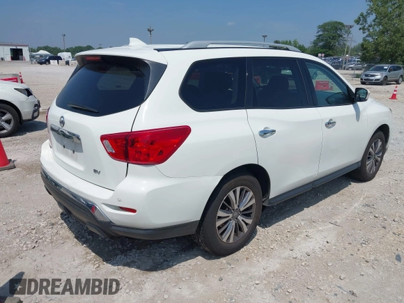 2020 Nissan Pathfinder SV with VIN 5N1DR2BN0LC580649, listed as a IAAI auction lot 42805567 with 107,896 mi miles and . Bid and sale history available at DreamBid. Image 4.