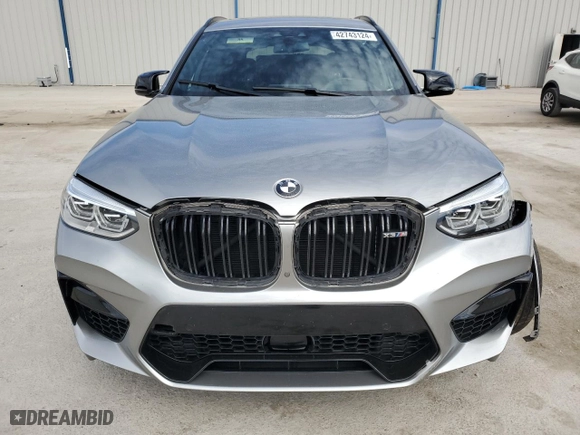 2020 BMW X3 M Competition with VIN 5YMTS0C0XLLA58035, listed as a Copart auction lot 42743124 with 47,680 mi miles. Bid and sale history available at carsss.com. Image 5.