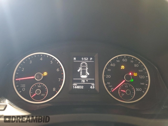 2012 Volkswagen Tiguan S with VIN WVGBV7AX3CW548120, listed as a Copart auction lot 54443865 with 144,832 mi miles and Salvage Title. Bid and sale history available at DreamBid. Image 9.