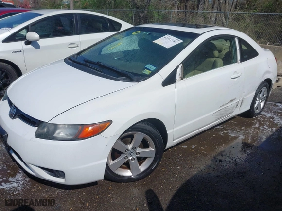 2008 Honda Civic Cpe EX-L with VIN 2HGFG12918H551571, listed as a IAAI auction lot 41911760 with 167,524 mi miles. Bid and sale history available at carsss.com. Image 6.