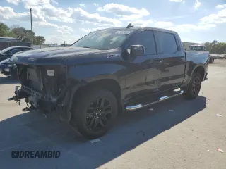 2022 Chevrolet Silverado 1500 RST with VIN 1GCUDEED8NZ596752, listed as a Copart auction lot 51057085 with 38,445 mi miles and Non Repairable. Bid and sale history available at DreamBid. Image 1.