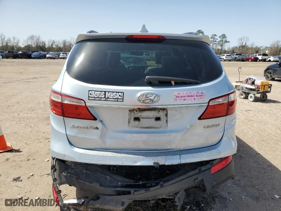 2013 Hyundai Santa Fe Limited with VIN KM8SR4HF7DU013448, listed as a Copart auction lot 47698115 with 113,172 mi miles and Salvage Title. Bid and sale history available at carsss.com. Image 6.