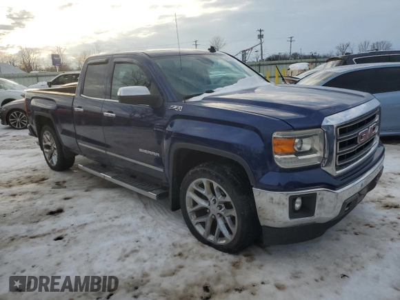 2014 GMC Sierra 1500 SLT with VIN 1GTV2VEC6EZ229799, listed as a Copart auction lot 44700455 with 186,031 mi miles and Salvage Title. Bid and sale history available at carsss.com. Image 4.