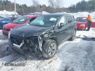 2023 Nissan Rogue SV with VIN JN8BT3BB4PW487666, listed as a IAAI auction lot 41515682 with 17,078 mi miles. Bid and sale history available at carsss.com. Image 2.