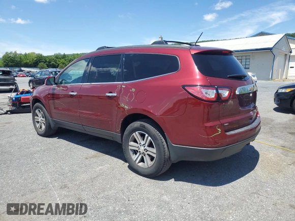 2015 Chevrolet Traverse LT with VIN 1GNKVGKD6FJ319271, listed as a Copart auction lot 58683735 with 106,573 mi miles and Salvage title. Bid and sale history available at DreamBid. Image 2.