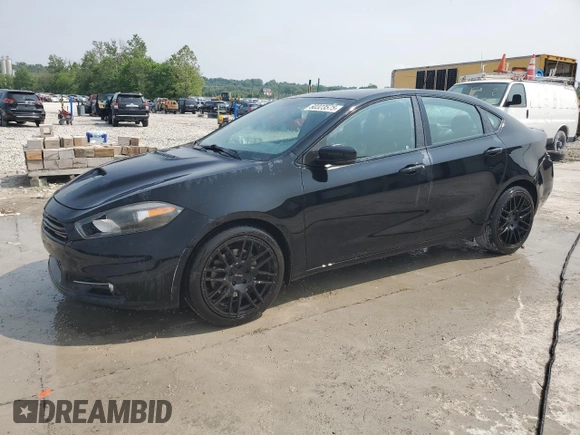 2016 Dodge Dart GT with VIN 1C3CDFEB8GD625302, listed as a Copart auction lot 60323575 with 153,974 mi miles and Salvage title. Bid and sale history available at DreamBid. Image 1.