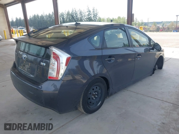 2013 Toyota Prius One with VIN JTDKN3DU0D1712405, listed as a IAAI auction lot 42126912 with 79,421 mi miles and . Bid and sale history available at DreamBid. Image 4.