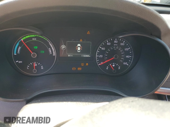 2018 Kia Optima Hybrid Premium with VIN KNAGT4LE3J5024959, listed as a Copart auction lot 69483524 with 116,368 mi miles and Salvage Title. Bid and sale history available at carsss.com. Image 9.