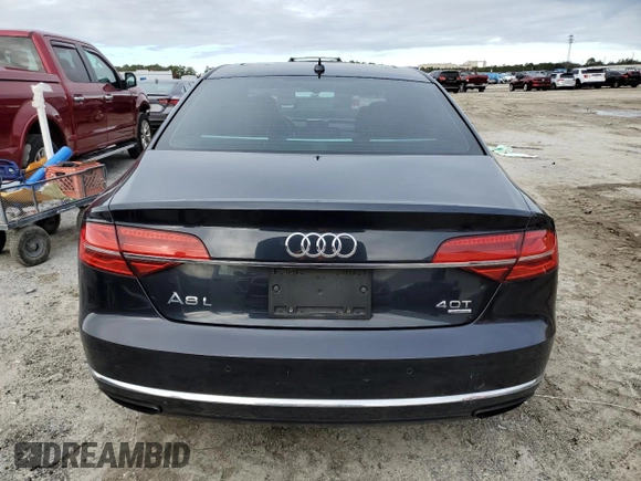 2015 Audi A8 L 4.0T with VIN WAU32AFD1FN000783, listed as a Copart auction lot 89306805 with 115,241 mi miles and Salvage Title. Bid and sale history available at carsss.com. Image 6.