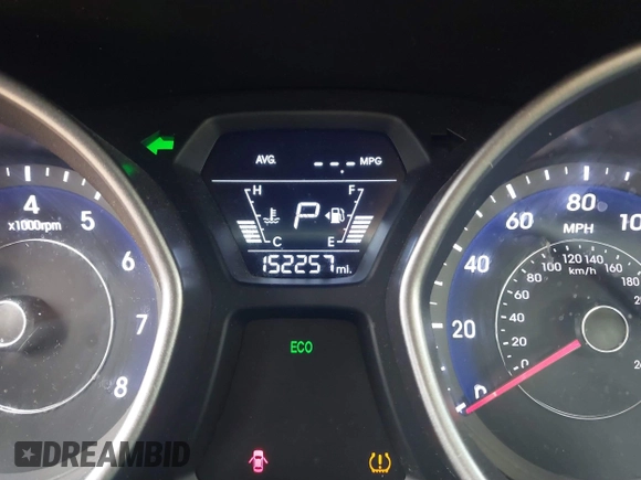 2014 Hyundai Elantra SE with VIN 5NPDH4AE1EH476604, listed as a IAAI auction lot 41790393 with 152,257 mi miles and . Bid and sale history available at DreamBid. Image 7.