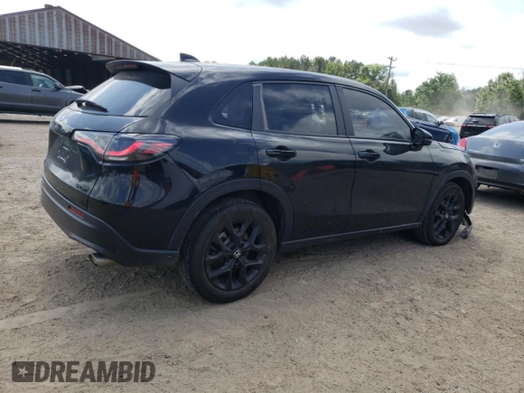 2024 Honda HR-V Sport with VIN 3CZRZ2H54RM775642, listed as a Copart auction lot 57091805 with 18,659 mi miles and Salvage title. Bid and sale history available at DreamBid. Image 3.