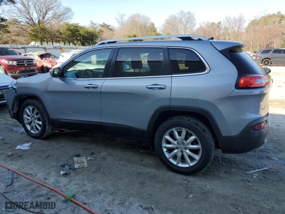2015 Jeep Cherokee Limited with VIN 1C4PJMDS9FW719624, listed as a Copart auction lot 49385385 with 142,138 mi miles and Salvage Title. Bid and sale history available at carsss.com. Image 2.