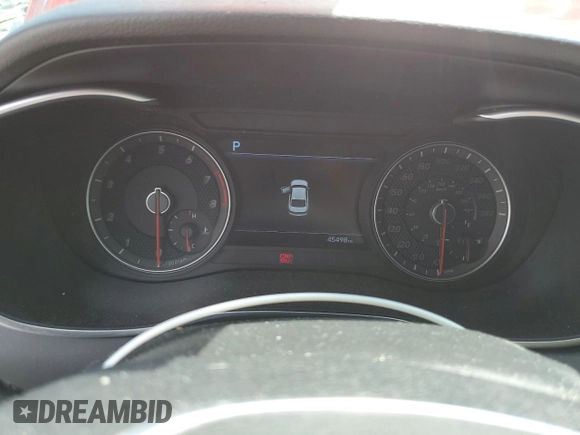 2019 Genesis G70 3.3T Advanced with VIN KMTG34LE3KU021961, listed as a Copart auction lot 65022834 with 45,498 mi miles and Salvage Title. Bid and sale history available at carsss.com. Image 9.