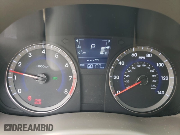 2012 Hyundai Accent GLS with VIN KMHCU4AE7CU138100, listed as a Copart auction lot 50828095 with 60,177 mi miles and Salvage Title. Bid and sale history available at carsss.com. Image 9.