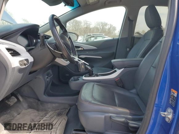 2018 Chevrolet Bolt EV Premier with VIN 1G1FX6S04J4138911, listed as a Copart auction lot 53292175 with 53,729 mi miles and Salvage title. Bid and sale history available at DreamBid. Image 7.