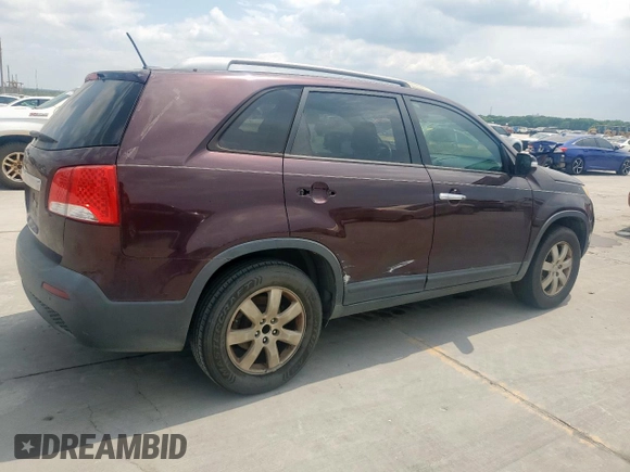 2011 Kia Sorento LX with VIN 5XYKT4A1XBG081472, listed as a Copart auction lot 53398675 with 207,343 mi miles and Clean Title. Bid and sale history available at DreamBid. Image 3.