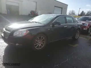 2008 Chevrolet Malibu LTZ with VIN 1G1ZK57768F206927, listed as a Copart auction lot 46655495 with 197,384 mi miles and Salvage Title. Bid and sale history available at carsss.com. Image 1.