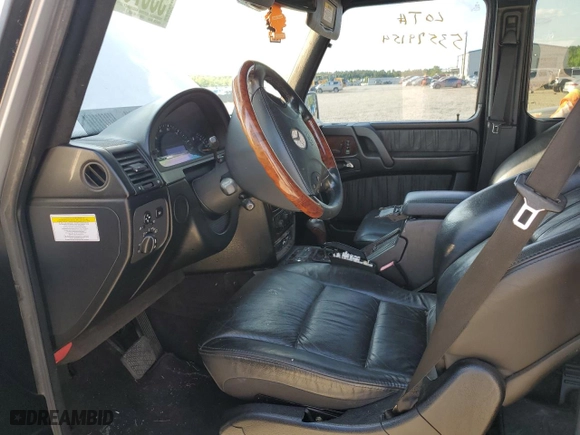 2005 Mercedes-Benz G-Class with VIN WDCYR49EX5X162368, listed as a Copart auction lot 53579154 with 151,040 mi miles and Salvage Title. Bid and sale history available at carsss.com. Image 7.