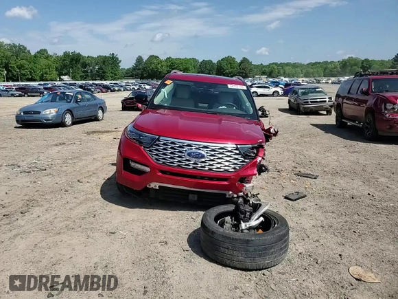 2022 Ford Explorer Platinum с VIN 1FM5K8HC9NGA75383, выставлен на аукционе Copart как лот 54702175 с пробегом 65 848 миль миль и Списание • Salvage title. История ставок и продаж доступна на DreamBid. Изображение 14.