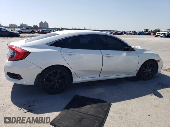2019 Honda Civic Sport with VIN 19XFC2F81KE049938, listed as a Copart auction lot 52712405 with 150,985 mi miles and Salvage Title. Bid and sale history available at DreamBid. Image 3.