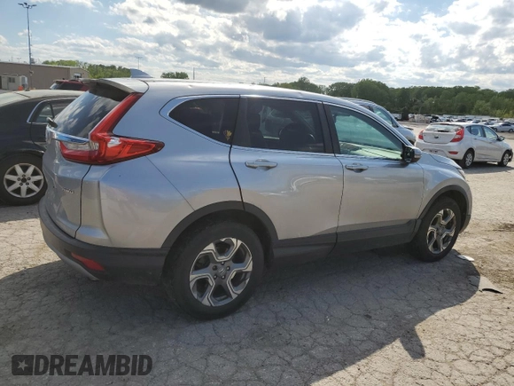 2017 Honda CR-V EX-L with VIN 5J6RW2H84HL015150, listed as a Copart auction lot 52027454 with 121,533 mi miles and Salvage Title. Bid and sale history available at carsss.com. Image 3.