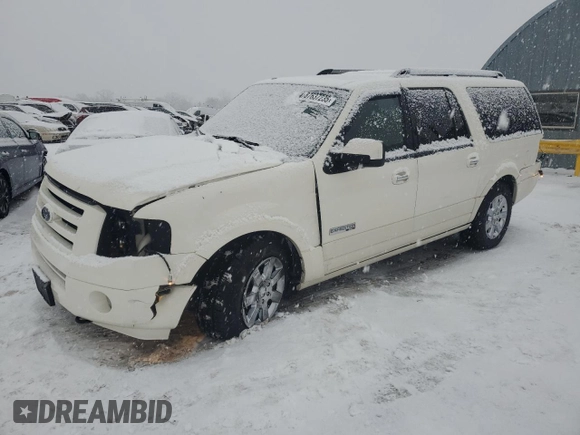 2008 Ford Expedition EL Limited with VIN 1FMFK20598LA66421, listed as a Copart auction lot 87637235 with 235,237 mi miles and Salvage Title. Bid and sale history available at carsss.com. Image 1.