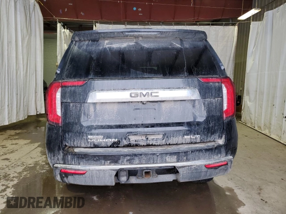 2022 GMC Yukon SLT with VIN 1GKS2BKT3NR282583, listed as a Copart auction lot 43571195 with 79,008 mi miles and Salvage Title. Bid and sale history available at carsss.com. Image 6.