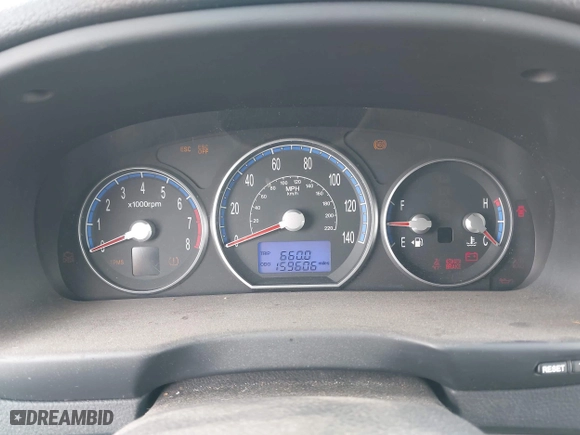 2008 Hyundai Santa Fe SE with VIN 5NMSH13E08H140124, listed as a IAAI auction lot 41889538 with 159,606 mi miles. Bid and sale history available at carsss.com. Image 7.