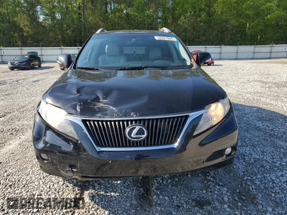 2011 Lexus RX 350 with VIN 2T2BK1BAXBC091801, listed as a Copart auction lot 52027045 with 185,562 mi miles and Salvage Title. Bid and sale history available at DreamBid. Image 5.