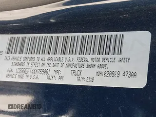 2019 Ram 1500 Big Horn z VIN 1C6RREFT4KN769061, wystawiony jako IAAI lot #41356744 z przebiegiem Nie podano mil oraz . Historia ofert i sprzedaży dostępna na DreamBid. Obrazek 9.