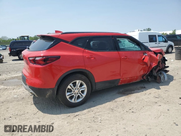 2019 Chevrolet Blazer with VIN 3GNKBGRS9KS676417, listed as a Copart auction lot 58323135 with 38,257 mi miles and Clean title. Bid and sale history available at DreamBid. Image 3.