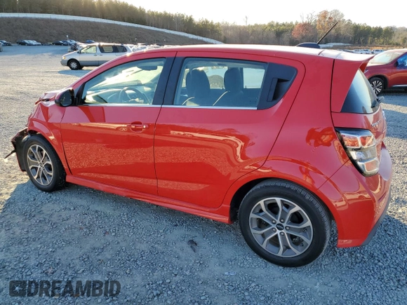 2018 Chevrolet Sonic LT z VIN 1G1JD6SB5J4118848, wystawiony jako Copart lot #83615174 z przebiegiem 17 483 mil mil oraz Szkoda całkowita • Salvage title. Historia ofert i sprzedaży dostępna na DreamBid. Obrazek 2.