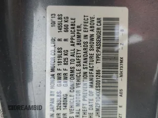 2014 Honda CR-Z with VIN JHMZF1D4XES001286, listed as a Copart auction lot 76580974 with Not Provided miles and Non Repairable. Bid and sale history available at DreamBid. Image 13.