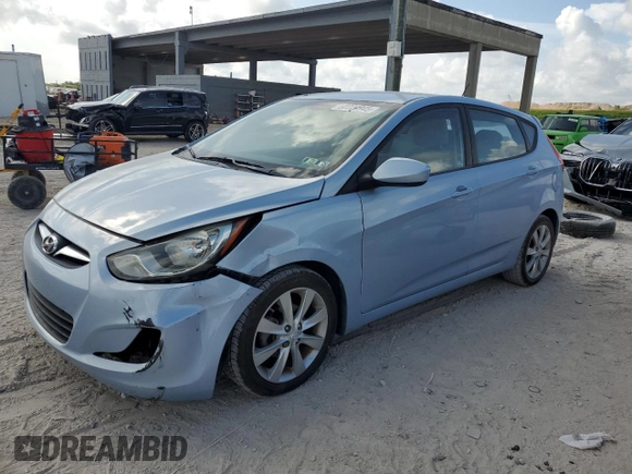 2012 Hyundai Accent SE with VIN KMHCU5AE3CU012287, listed as a Copart auction lot 60224945 with 62,583 mi miles and Salvage title. Bid and sale history available at DreamBid. Image 1.