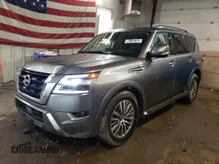 2023 Nissan Armada SL with VIN JN8AY2BD9P9693086, listed as a Copart auction lot 52119795 with 46,439 mi miles and Clean Title. Bid and sale history available at carsss.com. Image 1.